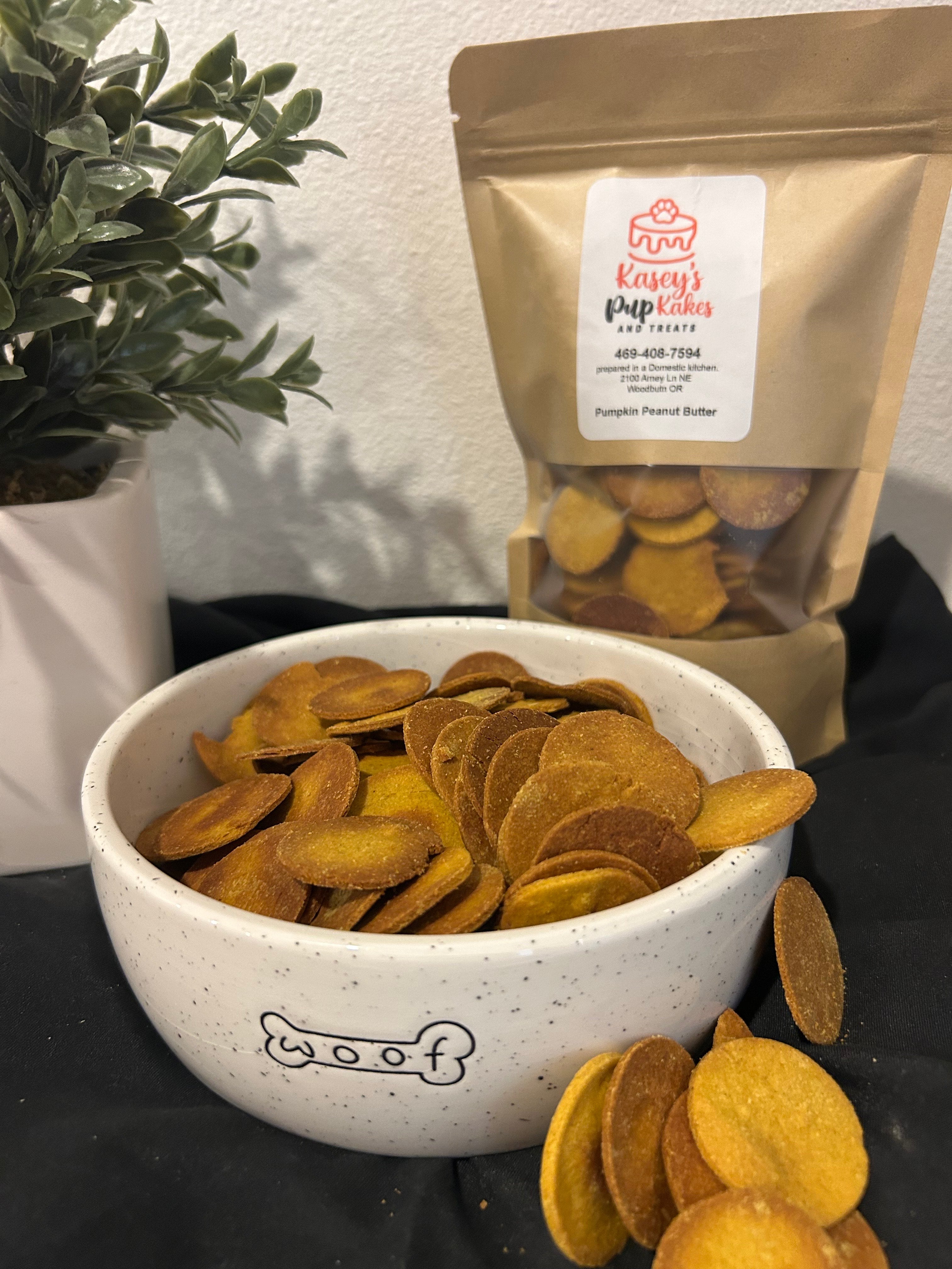 Peanut Butter Pumpkin Dog Treats (GF)